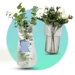 خرید گلدان شیشه ای با طرح های جدید و متنوع