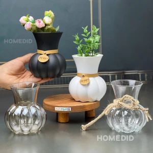 گلدان شیشه ای مدل آرتینا سایز کوچک
