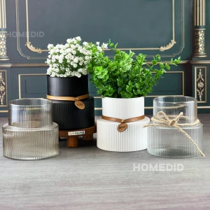 گلدان شیشه ای مدل الیزا