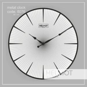 ساعت دیواری برند هلموت بدنه فلزی قطر 60 و 80 سانتی متر کد 8076 و 6076