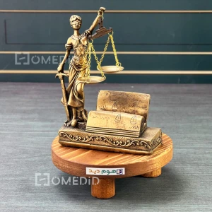 مجسمه بانوی فرشته عدالت مدل جا کارتی کد 757
