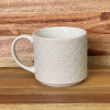 Imported ceramic mug with patterned body