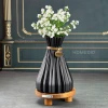 گلدان شیشه ای مدل کابانا جهانبلور - مشکی