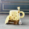 ماگ سرامیکی طرح زرافه (giraffe) فانتزی کد 822 - زرد