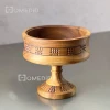 شکلات خوری چوب گردو تصویر از بالا