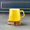 ماگ سرامیکی کلاسیک براق - رنگ زرد