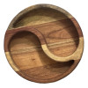 سینی ying yang چند تکه ای ساخته شده از چوب