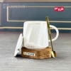 ماگ سرامیکی سفید مشکی مدرن - طرح 3 -LUCKY- خوش شانس