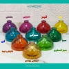 راهنمای انتخاب رنگ گلدان رنگی ریما در سه سایز مختلف.