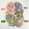 نمایش 4 رنگ کیسه آبگرم طرح دایناسور