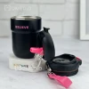 تراول ماگ کپل طرح BELIEVE با ظرفیت 350ml - رنگ مشکی