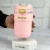 تراول ماگ کپل طرح BELIEVE با ظرفیت 350ml - در دست