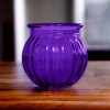 تصویر گلدان شیشه رنگی مدل جاشمعی
