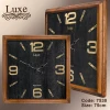 ساعت دیواری لوکس 7530 مربع رنگ مشکی