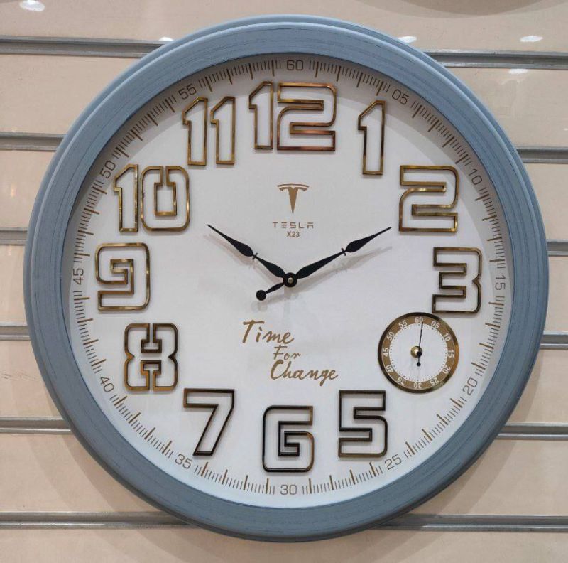 Tesla brand wall clock model 23 size 60 cm