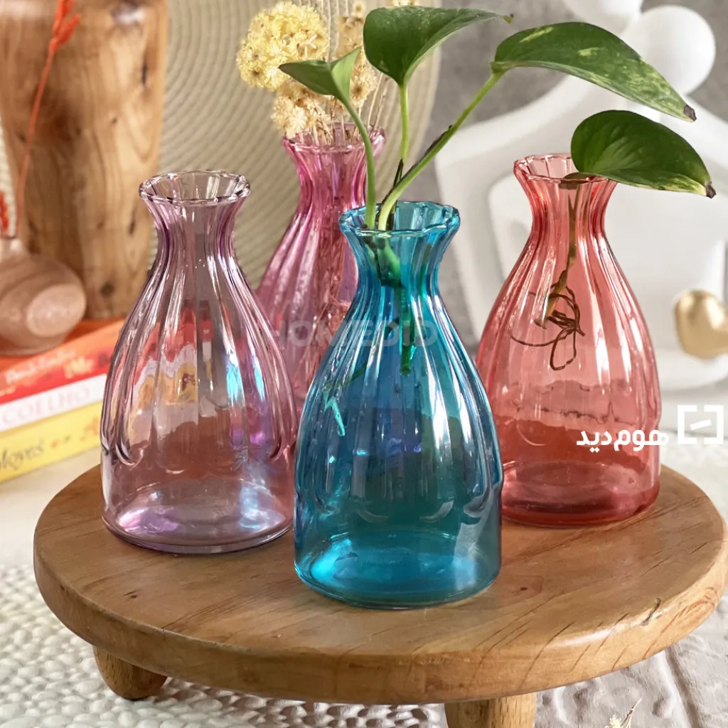 selina colored glass vase