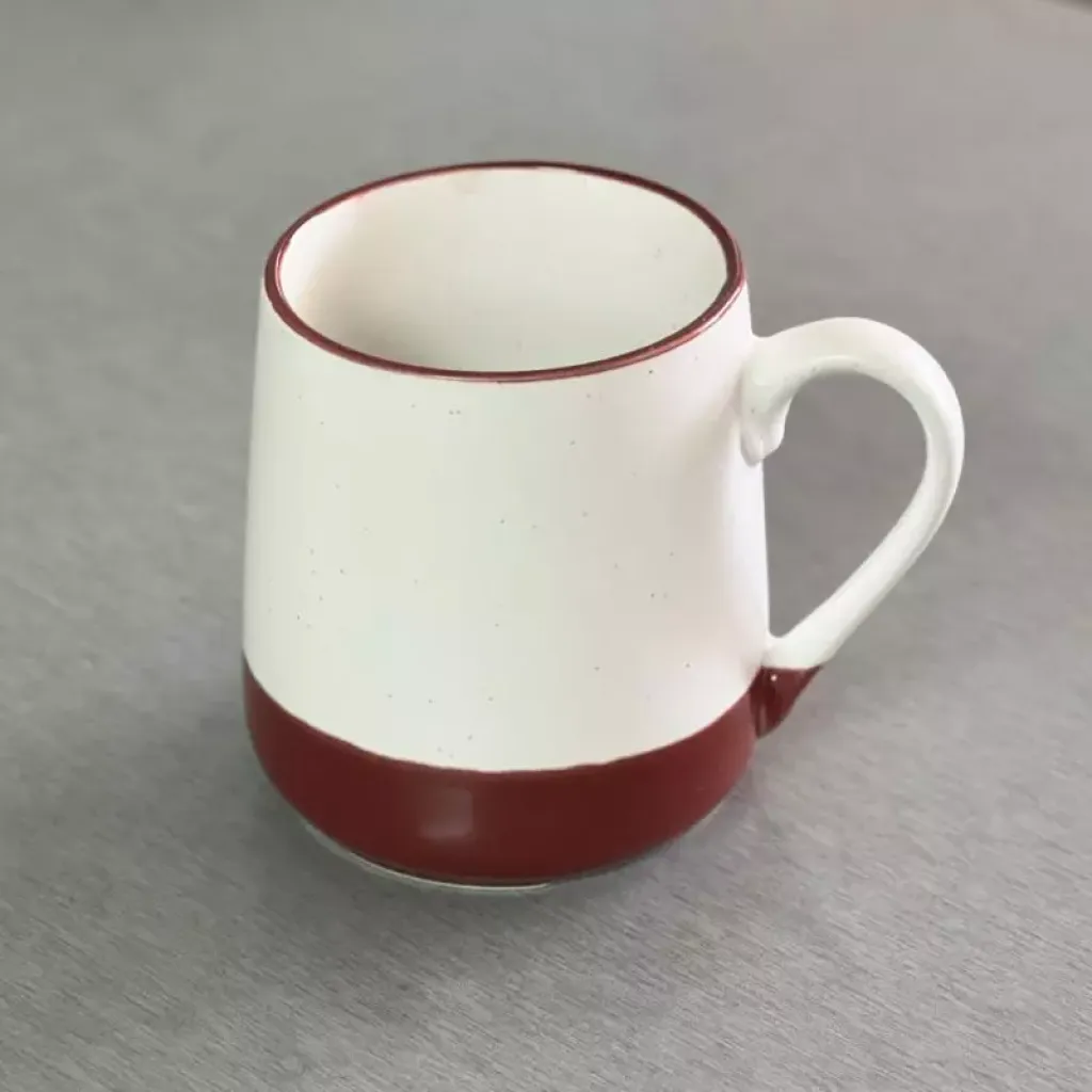 two-color large size ceramic mug