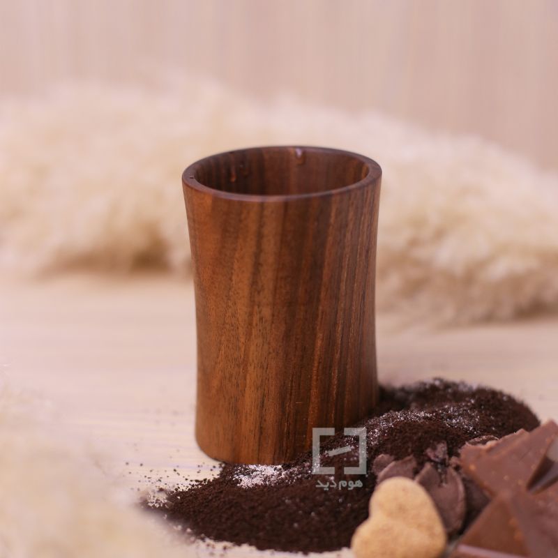 wooden mug height 10 cm code 111