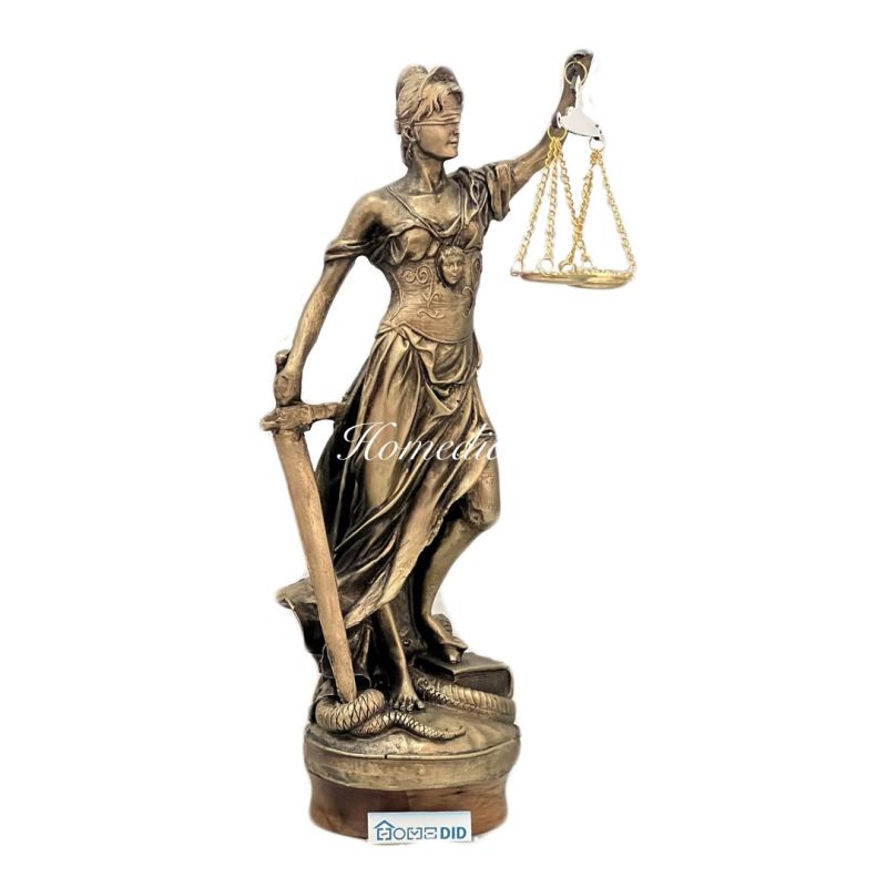 tabletop statue of the lady angel of justice 30 cm