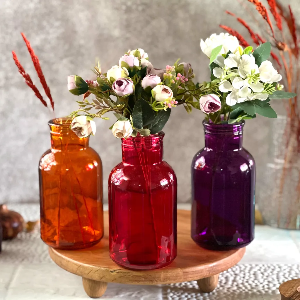 mitra model colored glass vase