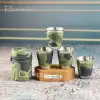 شات استیل 4 عددی کیف دار طرح ارتشی کد 727