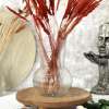 گلدان شیشه ای راه راه مدل اوکیا