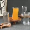 لیوان شیشه ای راه راه مدل آمور