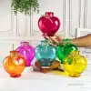 گلدان شیشه ای رنگی مدل قلبی