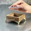 قندان چوبی مدل مربع کد ۷۱۹